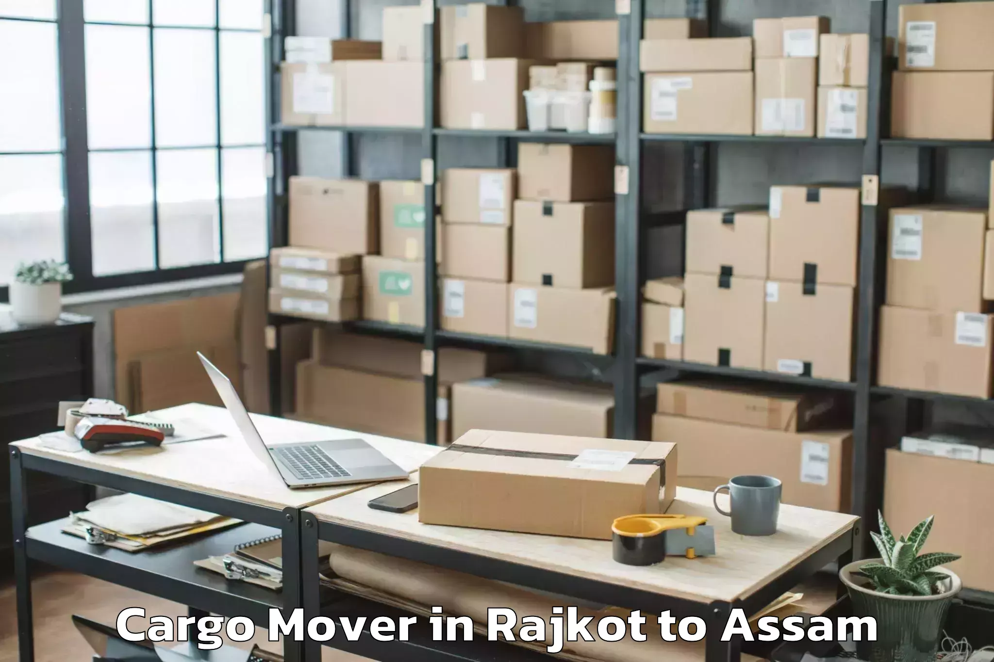 Easy Rajkot to Khoirabari Pt Cargo Mover Booking